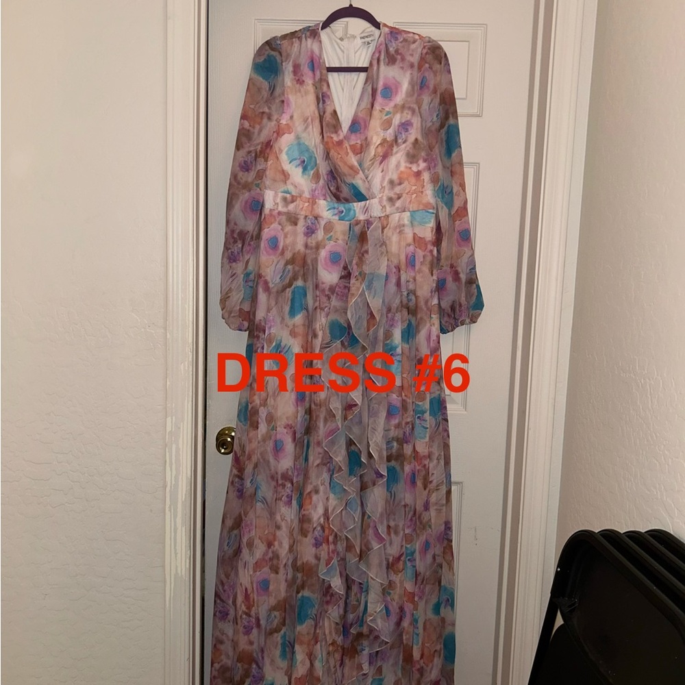 Elegant Multicolor Maxi Dress